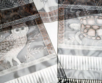 athena & the owl shawl